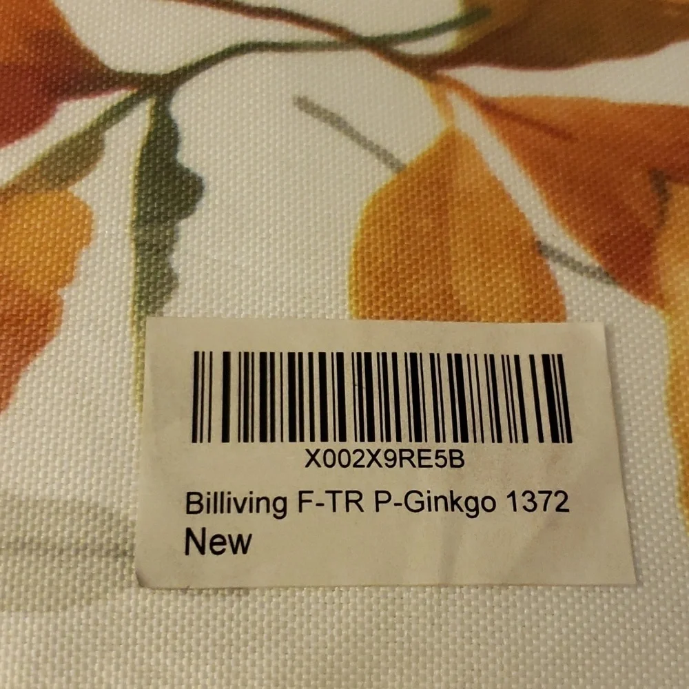Billiving Dining Table Runner 13 × 72 With Fall Leaves and Ginko 2 Piece Set